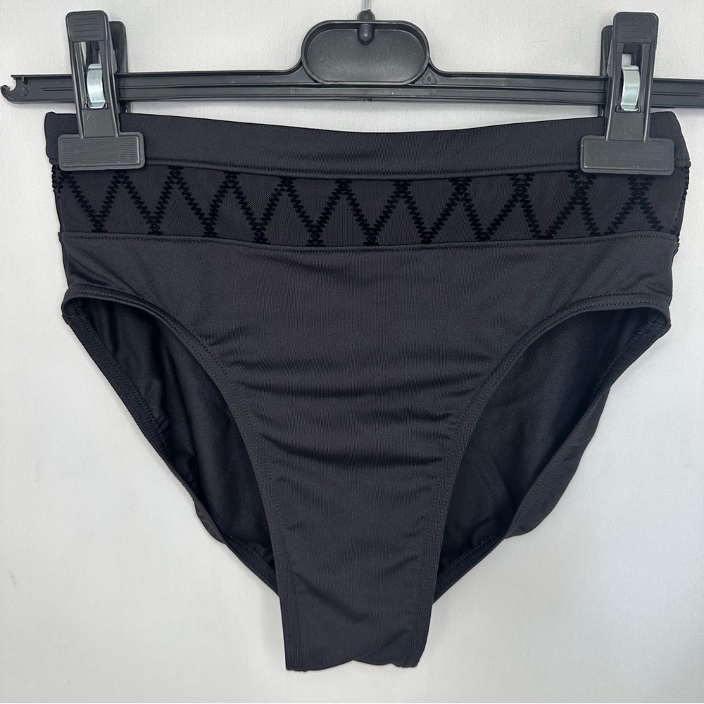 BLOCH - DIAMOND MESH HIGH WAIST BRIEFS Black Womens Small Dance wear Costume - Picture 8 of 13